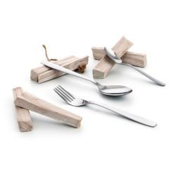 Set de Cucharas Quid Hotel Metal Acero Inoxidable 19,5 cm 12 Unidades