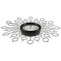 Reloj de Pared Versa VS-20460112 Metal Madera MDF 68 x 6,5 x 68 cm Negro