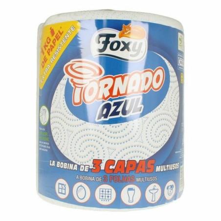 Papel de Cocina Foxy Tornado Azul