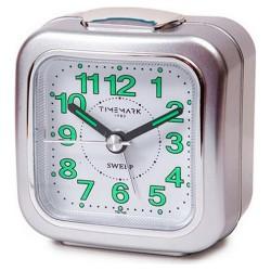 Reloj-Despertador Analógico Timemark Plateado (7.5 x 8 x 4.5 cm)