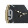 Reloj de Pared DKD Home Decor Cristal Negro Dorado Hierro (60 x 6.5 x 80 cm)