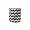 Cesta DKD Home Decor Blanco Negro Yute Jute Zig-zag Moderno 38 x 38 x 45 cm