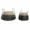 Juego de Cestas DKD Home Decor Natural Gris Hierba marina (52 x 52 x 44 cm) (2 pcs)