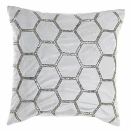 Cojín DKD Home Decor Terciopelo Geométrico (45 x 45 cm)