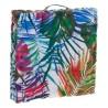 Cojín DKD Home Decor 8424001666423 Océano Poliéster Aluminio Multicolor Tropical Hoja de planta (43 x 43 x 7 cm)