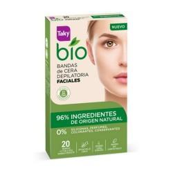 Bandas Depilatorias Faciales Bio Natural Taky 120-0715 (20 uds)