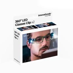 Clip LED para Gafas 360º InnovaGoods 2 Unidades