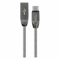 Cable USB A a USB C DCU 30402015 metálico Plateado 1 m