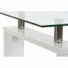 Mesa auxiliar DKD Home Decor Blanco Madera Metal Cristal Plástico 120 x 60 x 42 cm