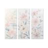 Cuadro DKD Home Decor Flores 55 x 3 x 135 cm Shabby Chic (3 Piezas)