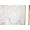 Cuadro DKD Home Decor 80 x 4 x 80 cm Flores Shabby Chic (2 Unidades)