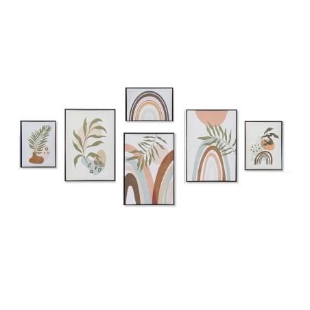 Cuadro DKD Home Decor Hoja de planta (40 x 2,8 x 60 cm)