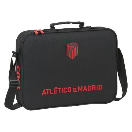 Cartera Escolar Atlético Madrid Negro (38 x 28 x 6 cm)