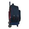 Mochila Escolar con Ruedas F.C. Barcelona Corporativa Azul Granate (33 x 45 x 22 cm)