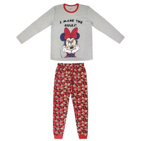 Pijama Minnie Mouse Mujer Gris (Adultos)