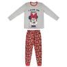 Pijama Minnie Mouse Mujer Gris (Adultos)