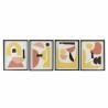 Cuadro DKD Home Decor 40 x 2,5 x 50 cm Abstracto Escandinavo (4 Piezas)