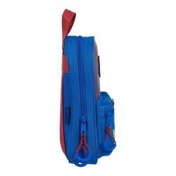 Plumier Mochila F.C. Barcelona M847 Granate Azul marino 12 x 23 x 5 cm