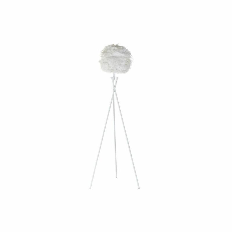 Lámpara de Pie DKD Home Decor Metal Blanco Pluma (40 x 40 x 150 cm)