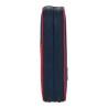 Plumier Doble F.C. Barcelona Corporativa Azul Granate 12.5 x 19.5 x 4 cm (28 piezas)