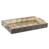 Bandeja DKD Home Decor Champán Madera Metal 36 x 22 x 4 cm