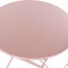 Conjunto de Mesa con 2 Sillas DKD Home Decor MB-177410 Rosa 60 x 60 x 75 cm (3 pcs)