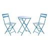 Conjunto de Mesa con 2 Sillas DKD Home Decor MB-166634 Azul 80 cm 60 x 60 x 70 cm (3 pcs)