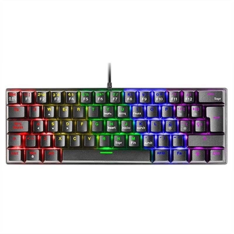 Teclado Mars Gaming MK60 Negro Qwerty Español