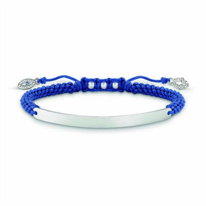 Pulsera Mujer Thomas Sabo LBA0066-897-1 16 - 19 cm Plateado Azul 21 cm