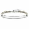 Pulsera Mujer Thomas Sabo LBA0029-173-19 Plateado Blanco 15-18 cm 19,5 cm