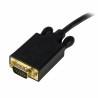 Adaptador DisplayPort a VGA Startech DP2VGAMM6B           (1,8 m) Negro 1.8 m