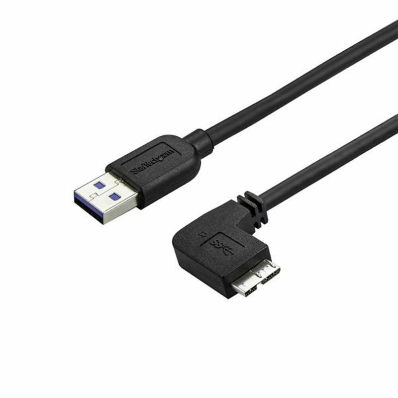 Cable USB a micro USB Startech USB3AU50CMRS Negro