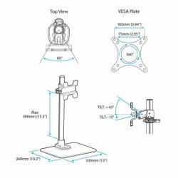 Soporte de Mesa para Pantalla Startech ARMPIVSTND          