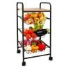 Carrito Verdulero Quid Square Metal (34 x 34 x 76 cm)