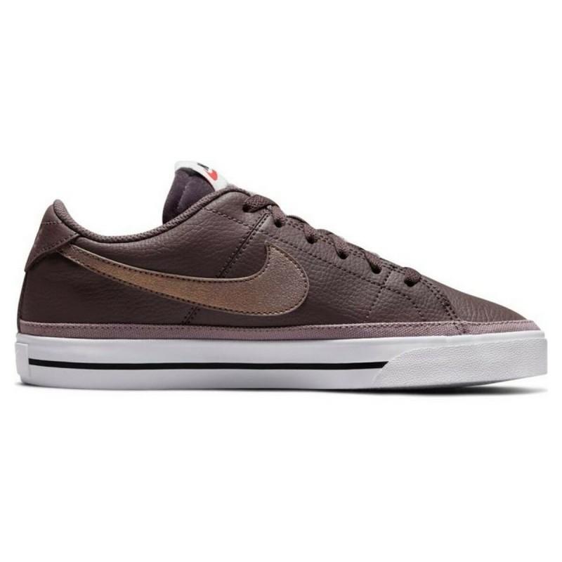 Zapatillas Casual Mujer Nike Court Legacy B W Marrón