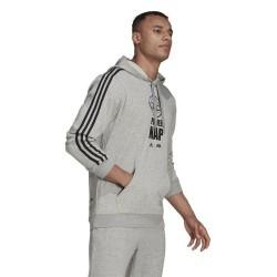 Sudadera con Capucha Hombre Adidas X Star Wars: The Mandalorian Gris claro