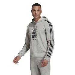 Sudadera con Capucha Hombre Adidas X Star Wars: The Mandalorian Gris claro