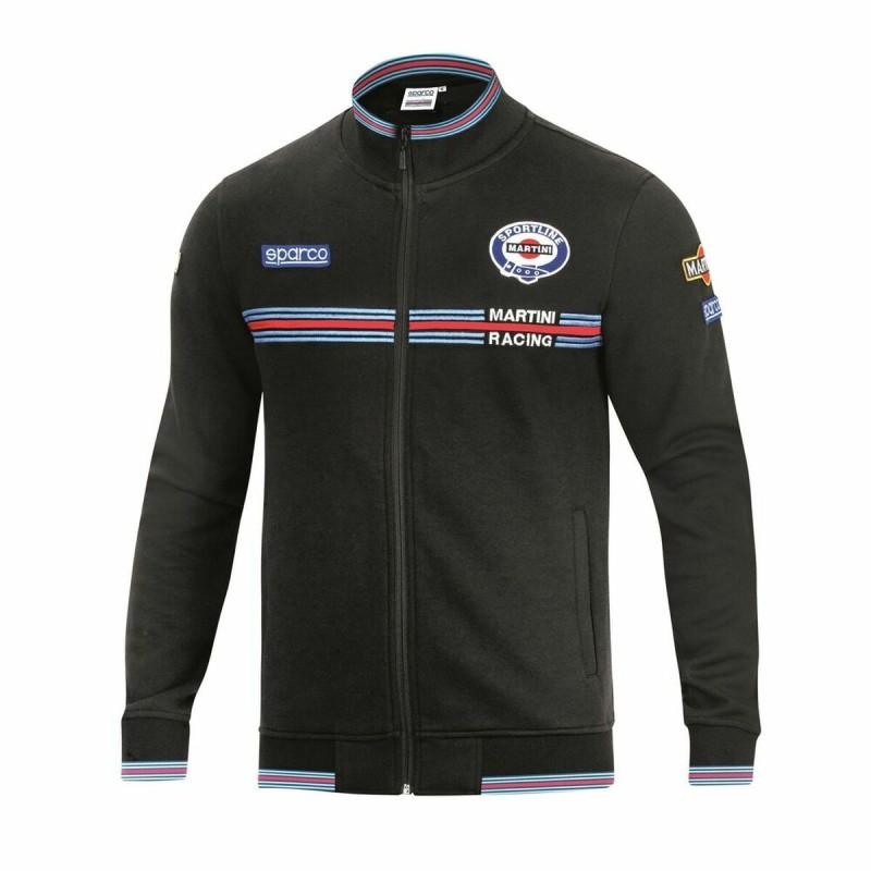 Sudadera sin Capucha Hombre Sparco MARTINI RACING Negro Talla M