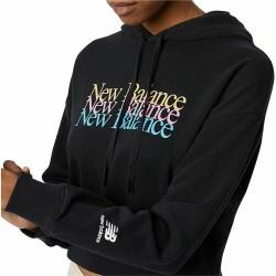 Sudadera con Capucha Mujer New Balance Essentials Celebrate W Negro