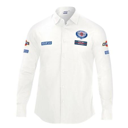 Camisa de Manga Larga Hombre Sparco Martini Racing Talla L Blanco