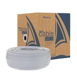 Cable de Red Rígido UTP Categoría 6 Phasak PHR 6302 Gris 305 m