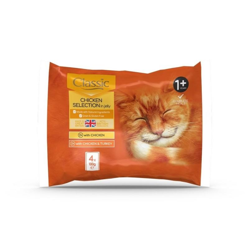 Comida para gato Butcher's Classic Collection mix Pollo Pavo 100 L 4 x 100 g