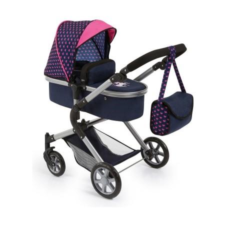 Carrito para Muñecas Reig Combi Neo Pro Azul marino 63 cm