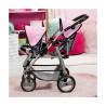 Carrito para Muñecas Reig Gris Rosa Gemelar