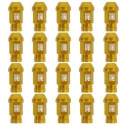 Set Tuercas OMP 7075 40 mm M14 x 1,50 20 uds Oro