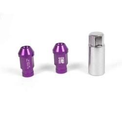 Set Tuercas OMP 7075 40 mm M14 x 1,50 20 uds Violeta