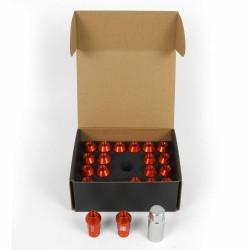 Set Tuercas OMP 7075 40 mm M14 x 1,50 20 uds Naranja