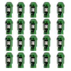 Set Tuercas OMP 7075 40 mm M12 x 1,50 20 uds Verde