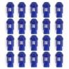 Set Tuercas OMP 7075 M12 x 1,25 40 mm 20 uds Azul