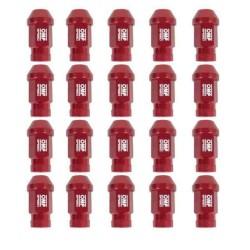 Set Tuercas OMP 7075 M12 x 1,25 40 mm 20 uds Rojo